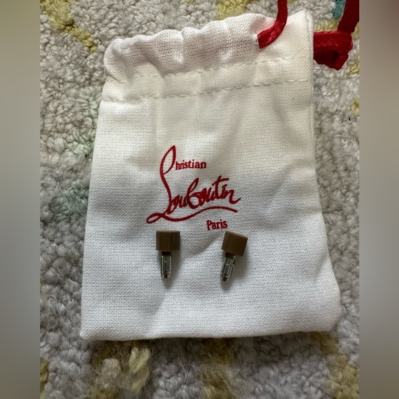 Christian Louboutin Brown Heel Tips - Picture 2 of 3